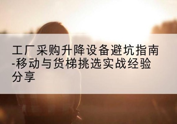 陕州移动式升降机怎么选-工厂采购升降设备避坑指南-移动与货梯挑选实战经验分享